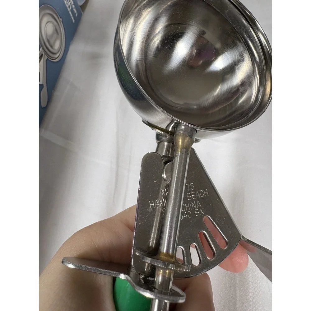 Hamilton Beach Commercial Ice Cream Scoop #78 A3040 Green Handle In Box Size 12
